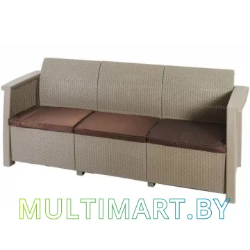 Садовый диван Keter Toledo Love Seat Max 254012 (капучино)